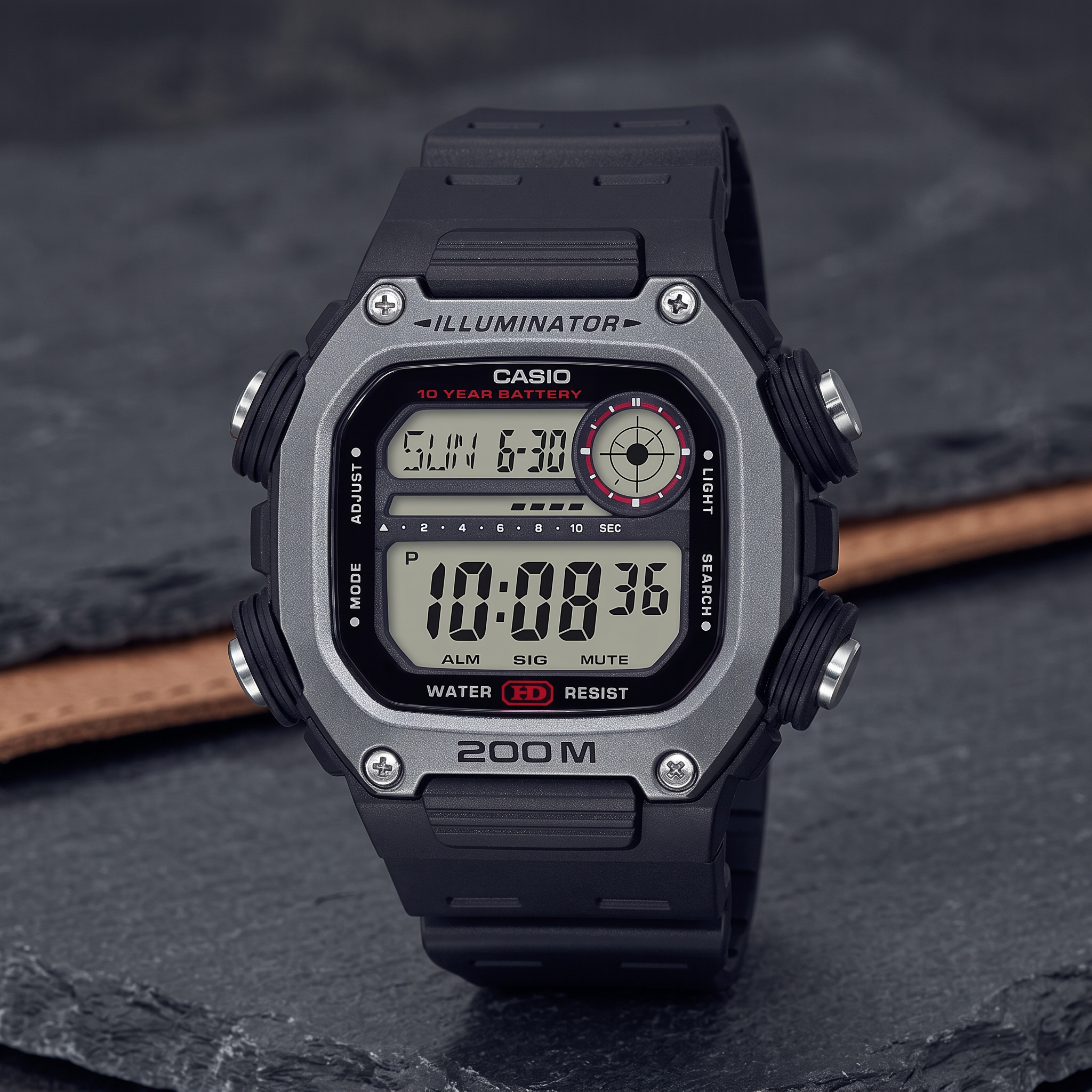 Reloj Casio DW-291H-1AV Digital Negro Hora Mundial 200M – Caballero