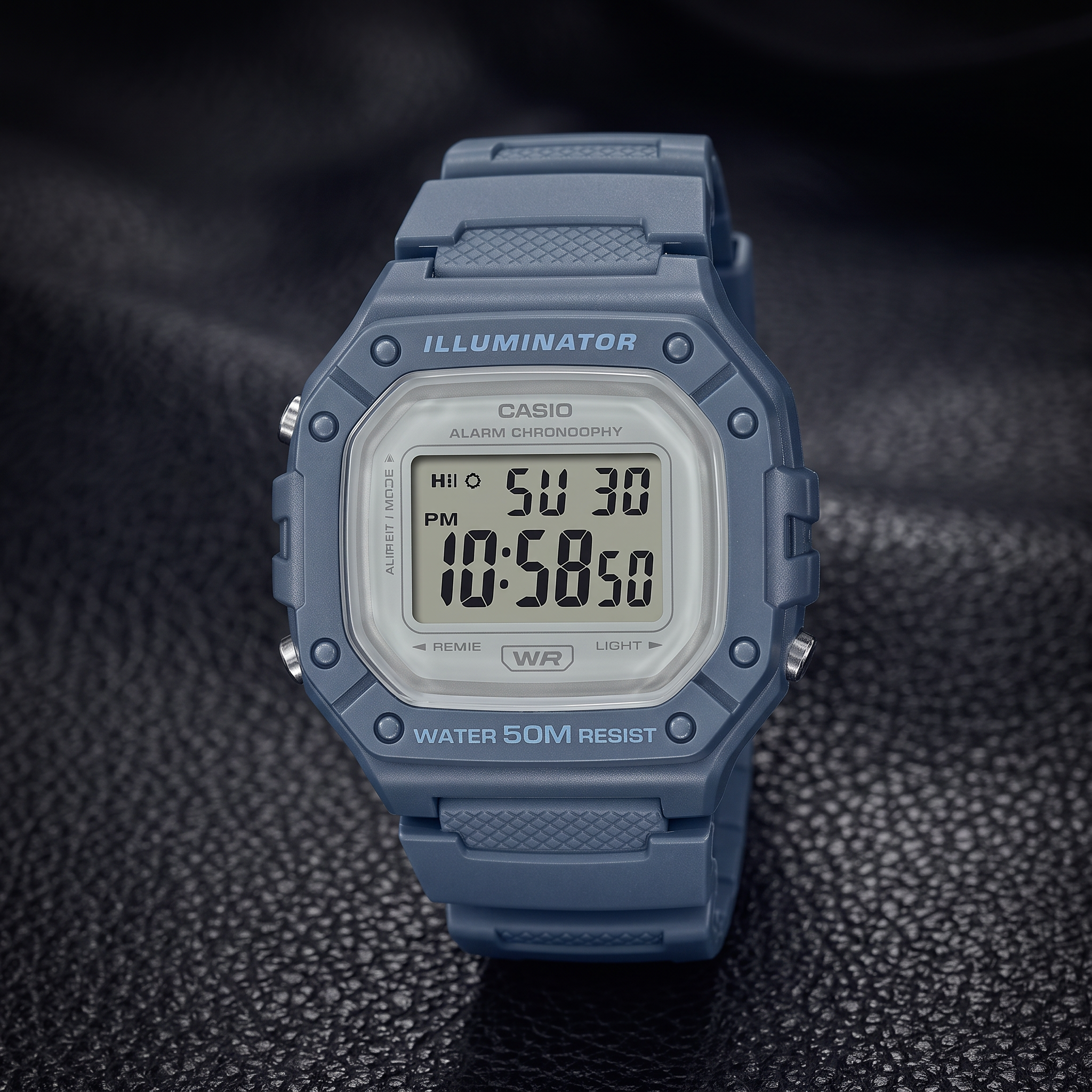 Reloj Casio W-218HC-2AV Digital Azul 50M – Dama / Unisex