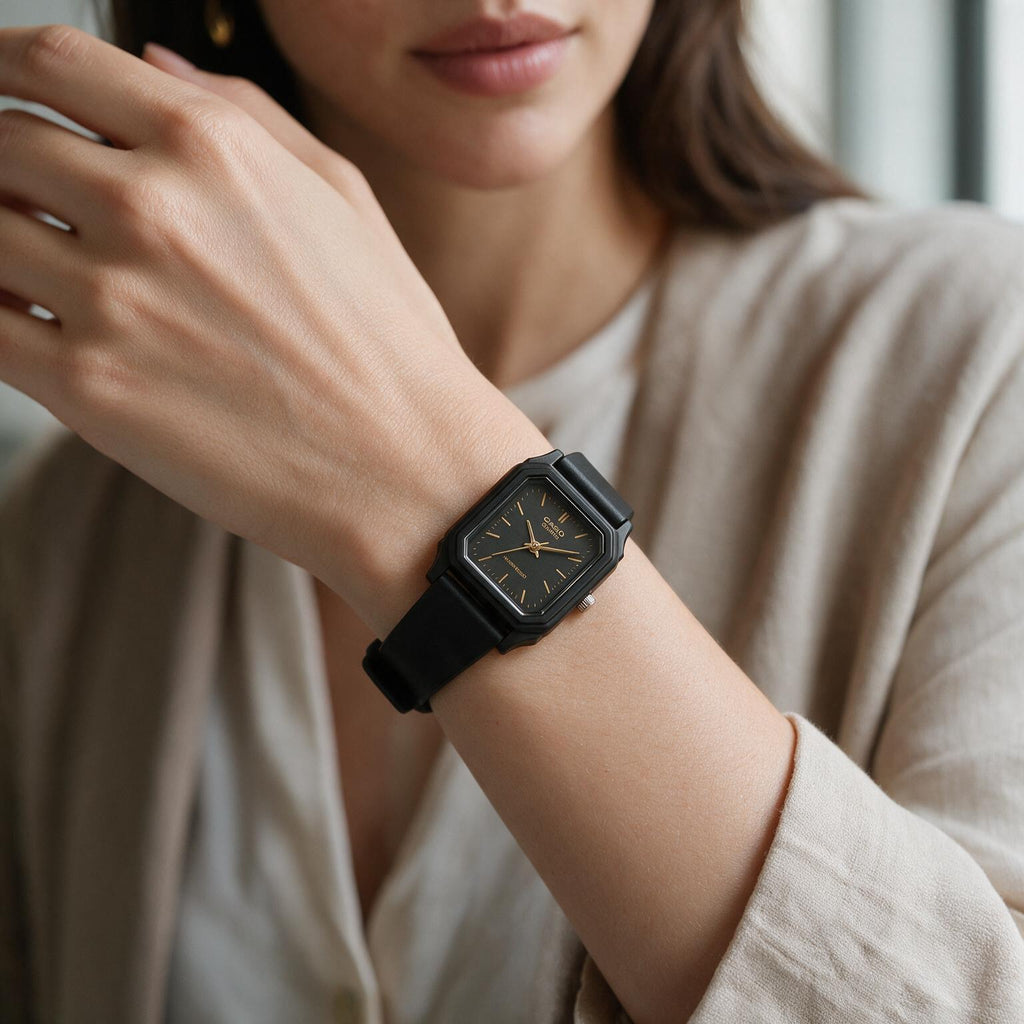 Reloj Casio LQ-142-1E Analógico Negro – Dama