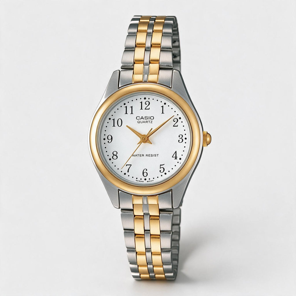 Reloj Casio LTP-1129G-7B Analógico Bicolor – Dama