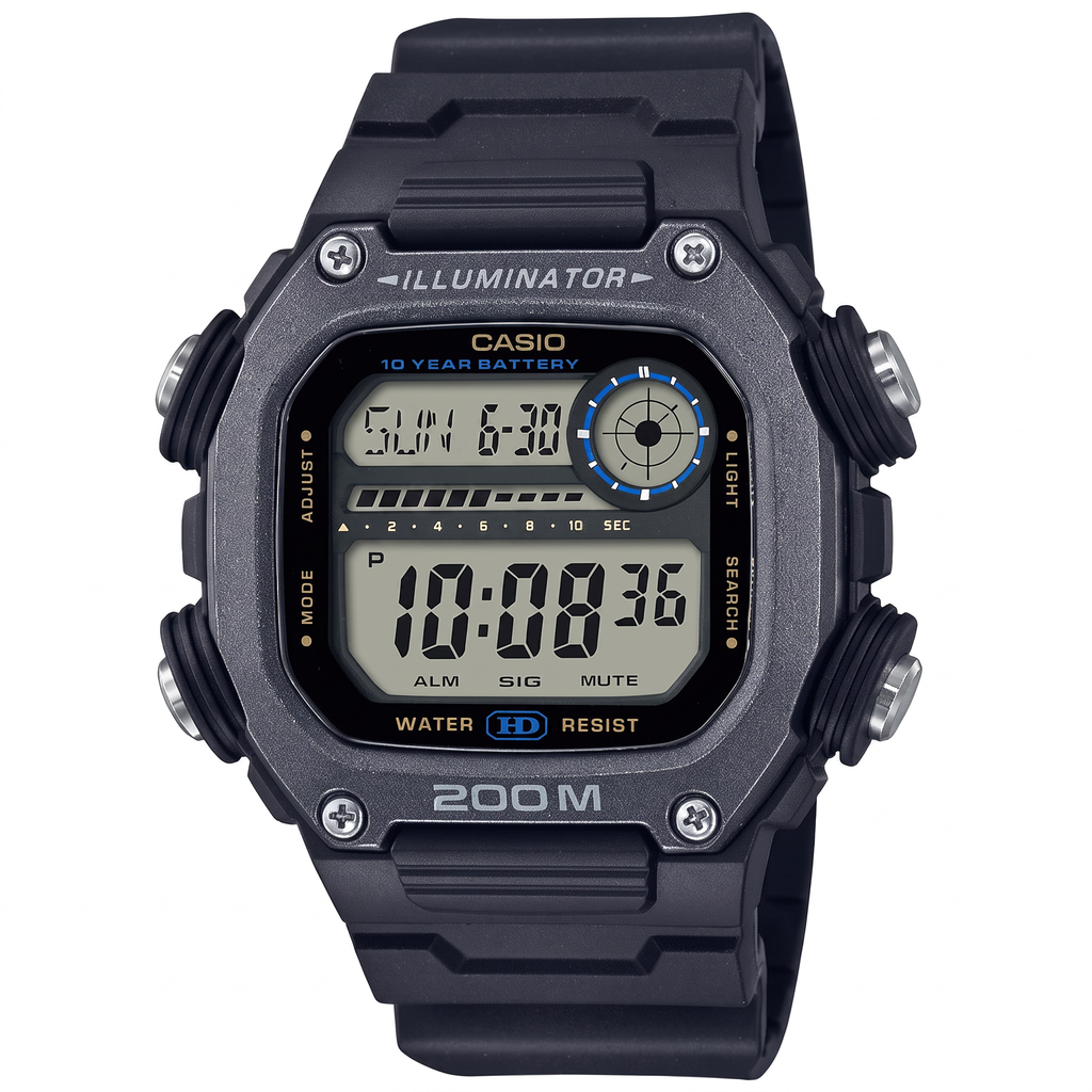 Reloj Casio DW-291HX-1AV Digital Negro/Gris 200M – Caballero
