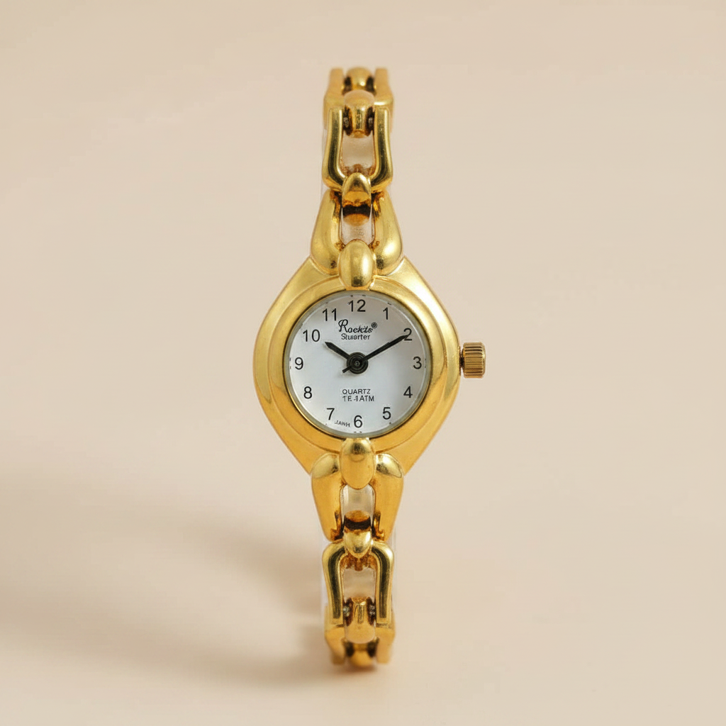 Reloj para Dama RQ'1513 IPY – Dorado con Brazalete Tipo Joya