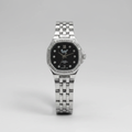 Reloj para Dama RQ'2634 IPS – Plateado con Esfera Negra y Cristales