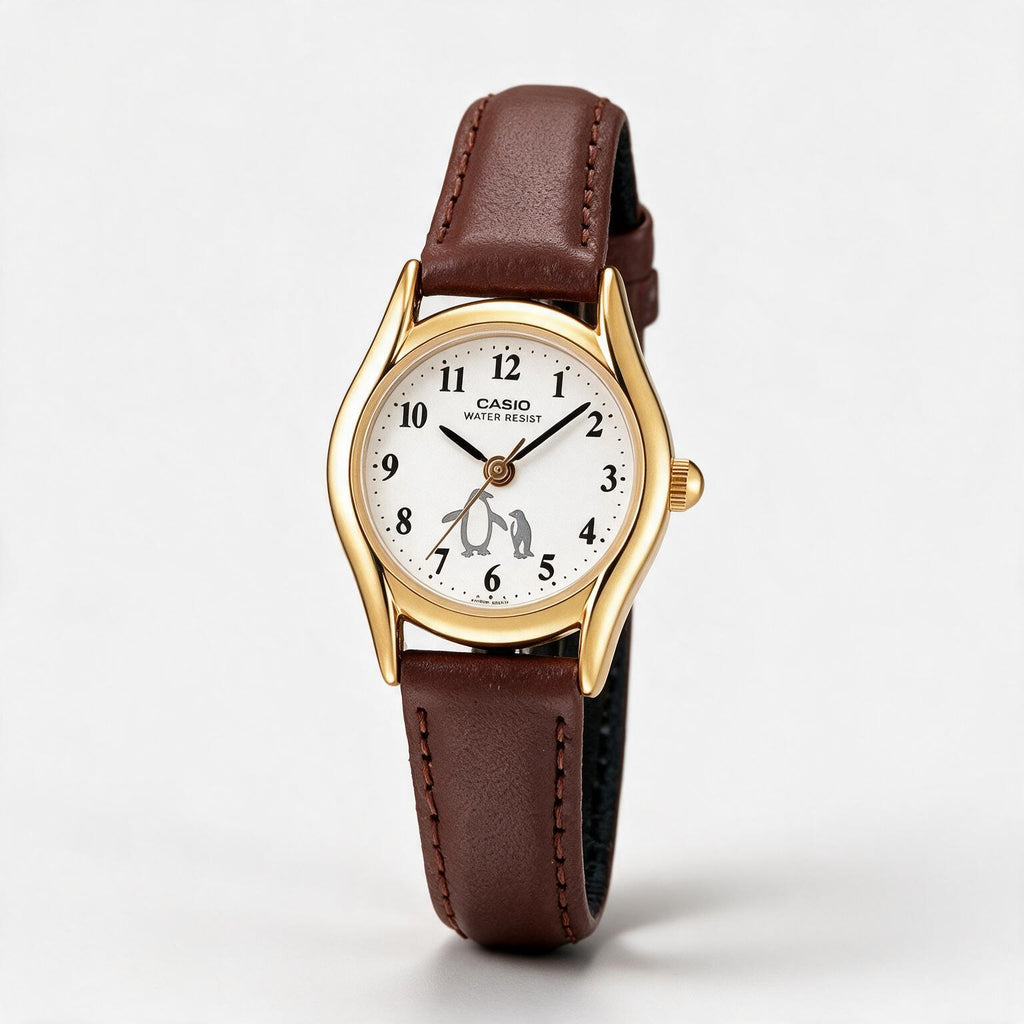 Reloj Casio LTP-1094Q-7B6R Analógico Dorado con Correa de Cuero – Dama
