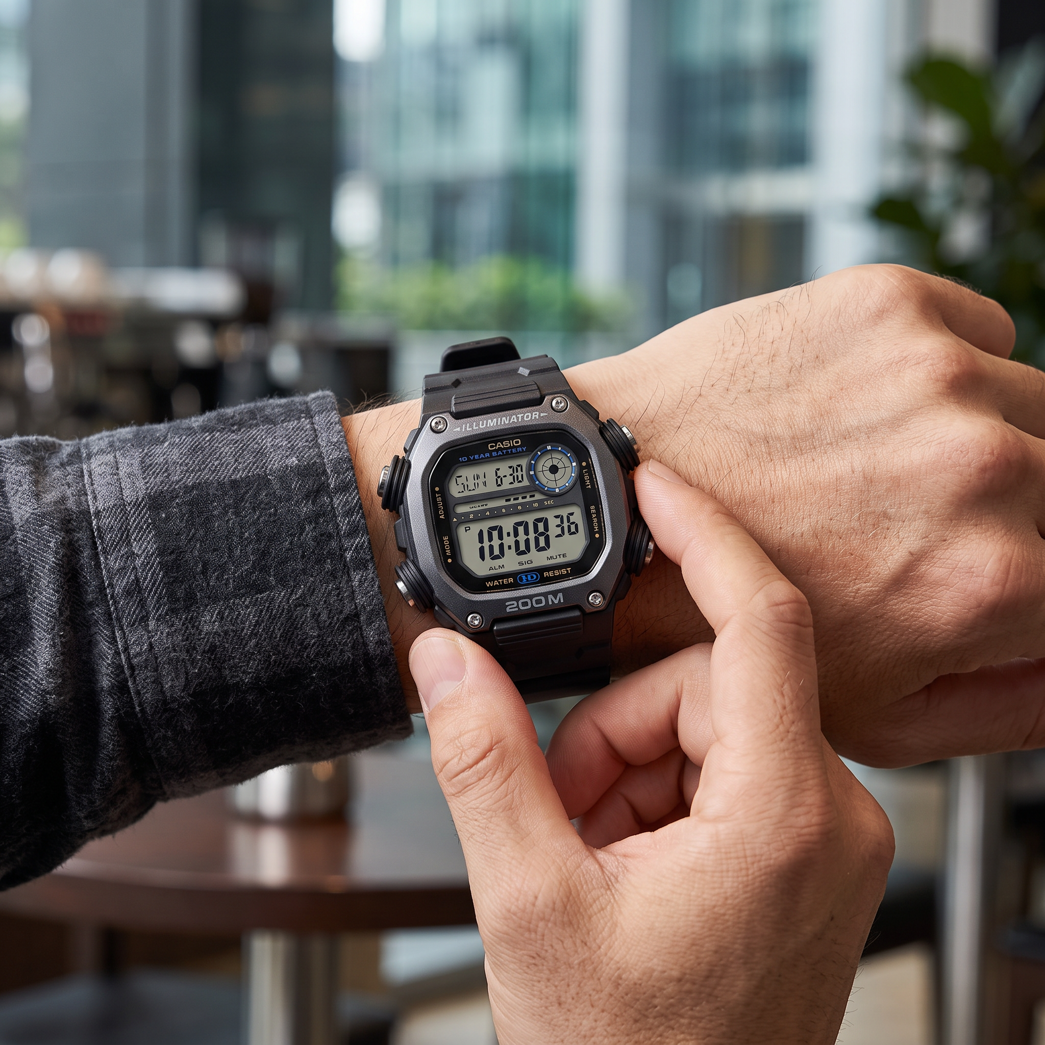 Reloj Casio DW-291HX-1AV Digital Negro/Gris 200M – Caballero