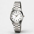 Reloj Casio LTP-1274D-7B Analógico Plateado Esfera Blanca – Dama
