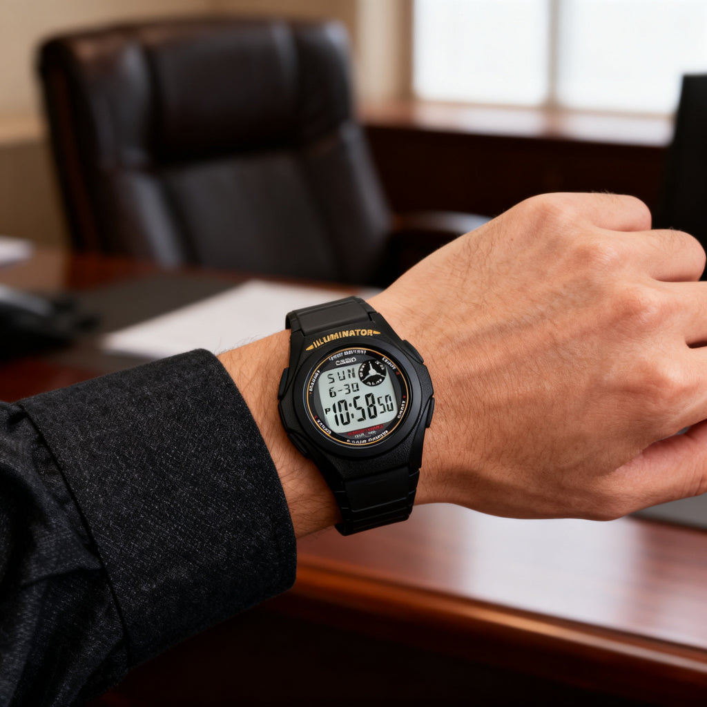 Reloj Casio F-200W-9A Digital Negro Illuminator – Caballero