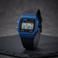 Reloj Casio F-91WM-2A Digital Negro y Azul Vintage Batería 7 Años – Unisex