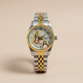 Reloj para Caballero RQ'1242L B 2T – Bicolor con Diseño Religioso