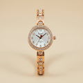 Reloj para Dama RQ'2210B RG – Oro Rosa con Detalles Tipo Cristal