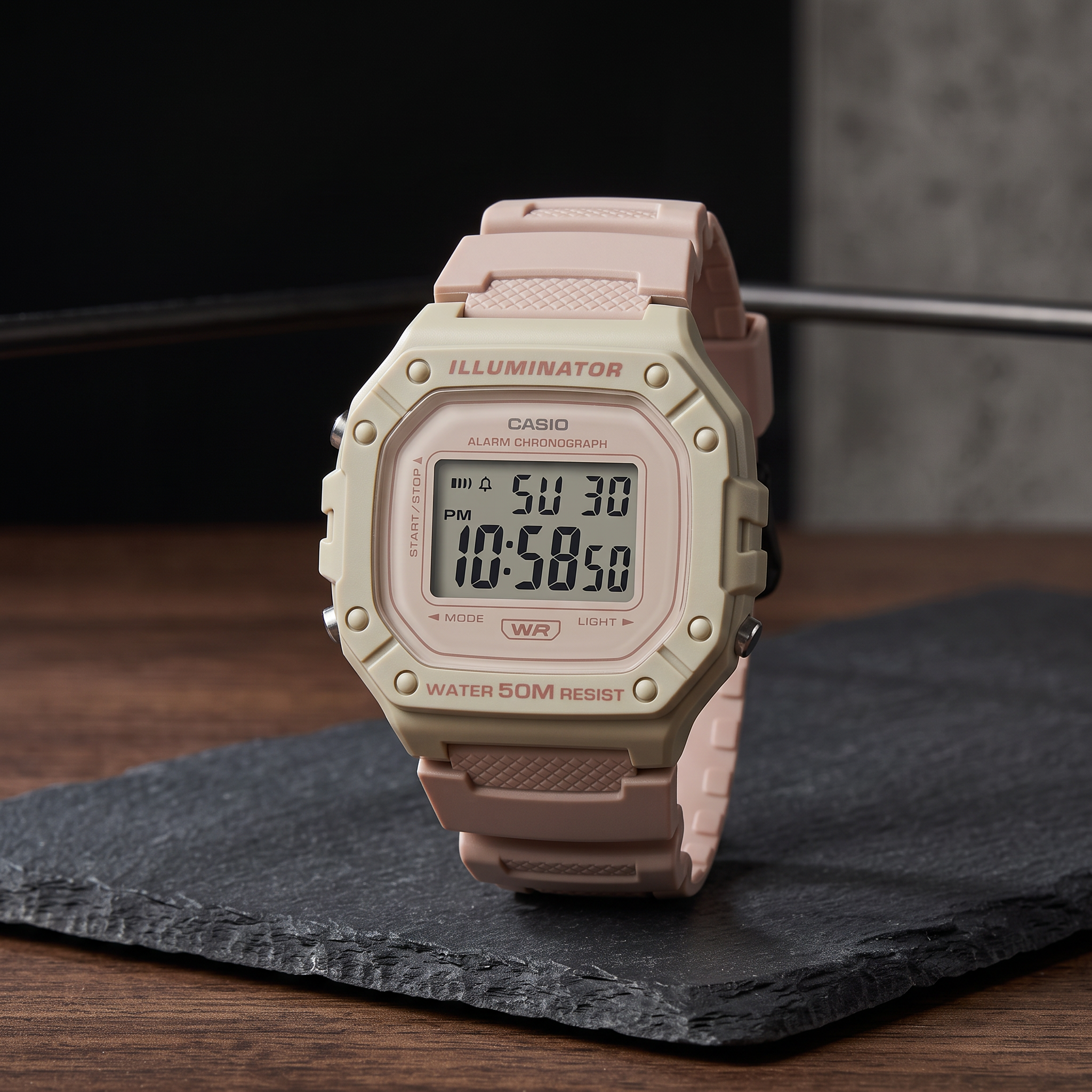 Reloj Casio W-218HC-4A2V Digital Rosado Claro 50M – Dama