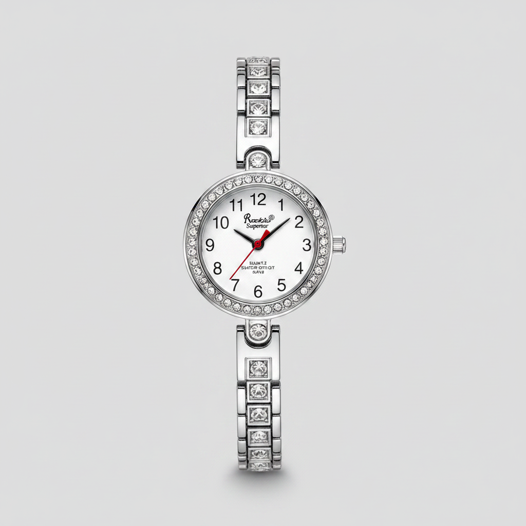 Reloj para Dama RQ'2210B IPS – Plateado con Cristales