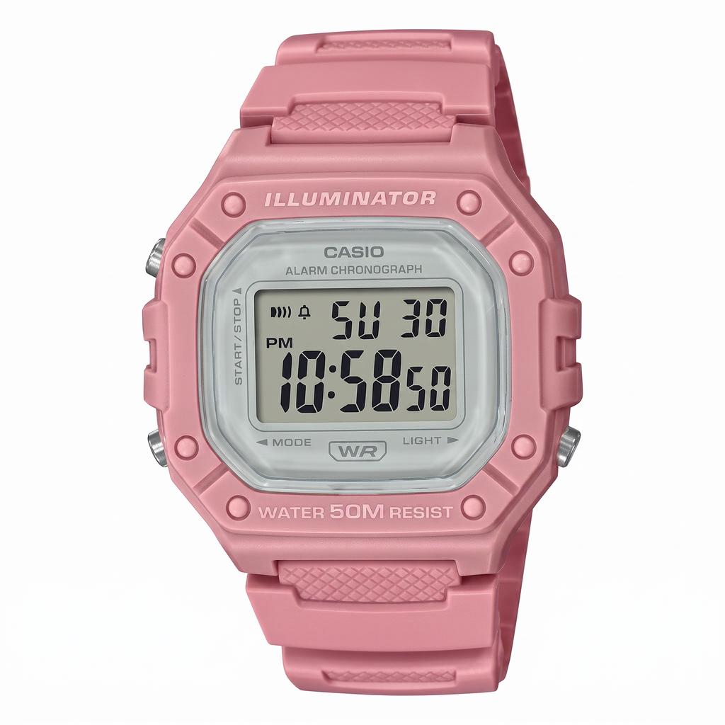 Reloj Casio W-218HC-4AV Digital Rosado 50M – Dama