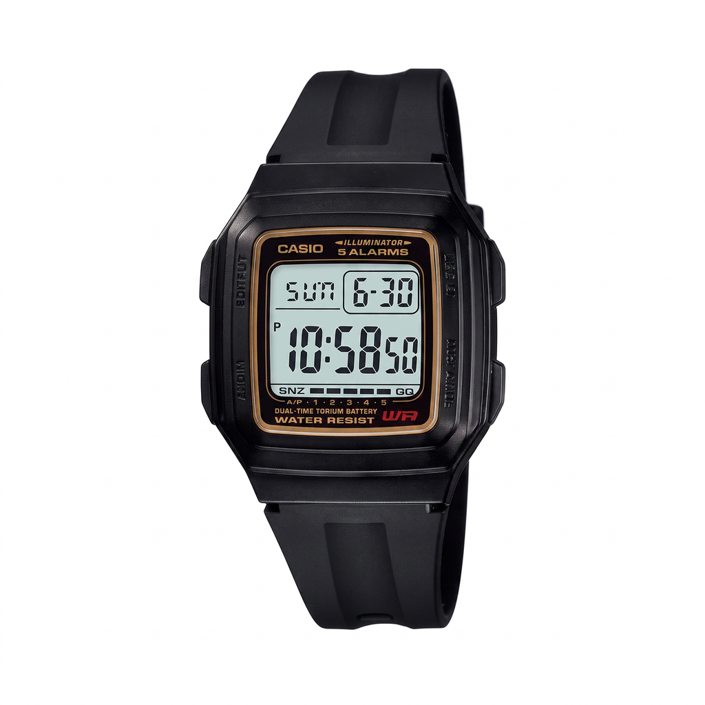 Reloj Casio F-201WA-9A Digital Negro 10 Años de Batería – Caballero