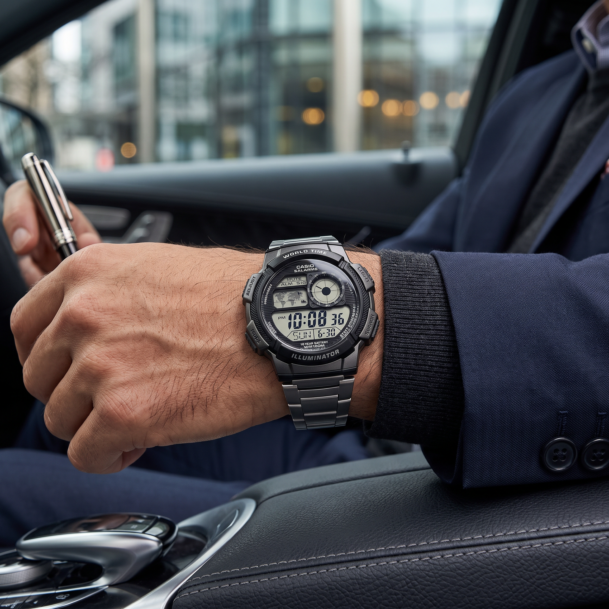 Casio AE-1000WD-1AV – Hora mundial y batería de 10 años