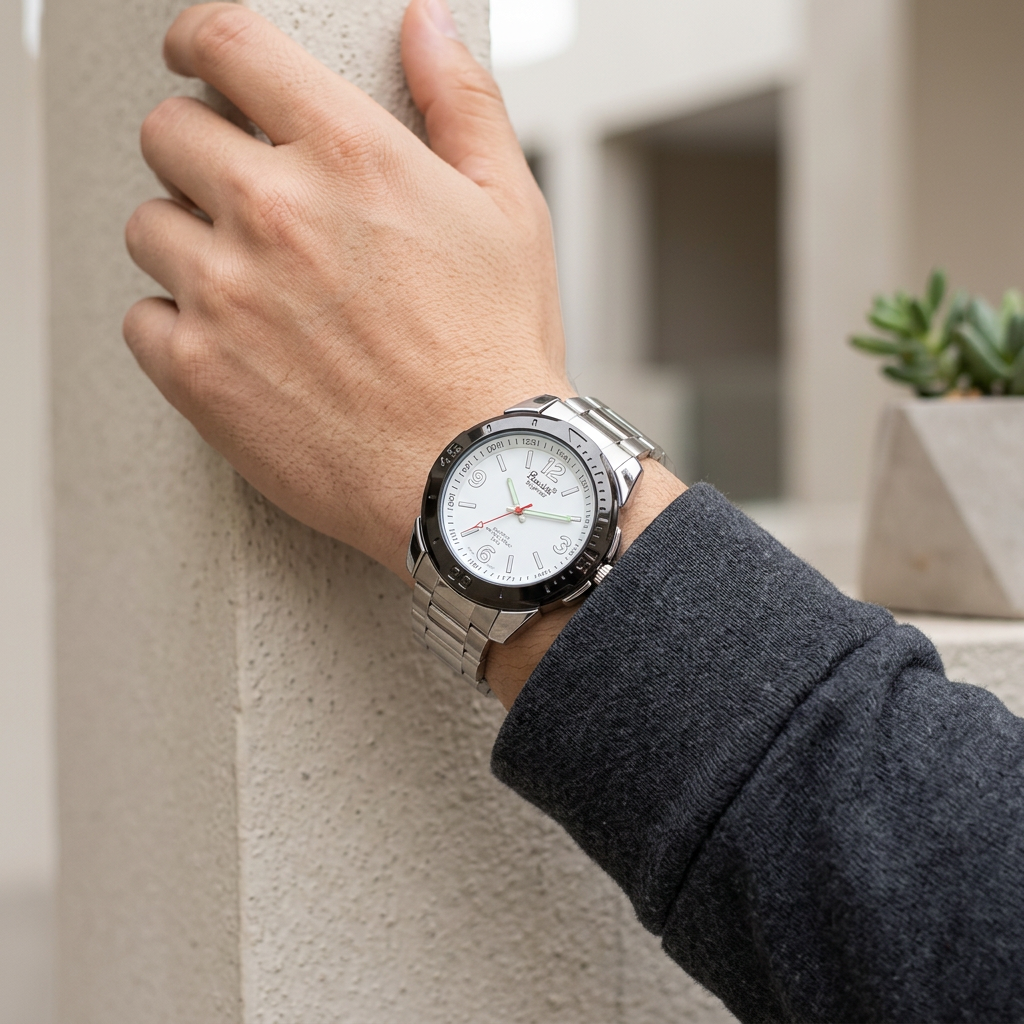 Reloj para Caballero RQ'2493B IPSGN – Plateado, Negro y Blanco