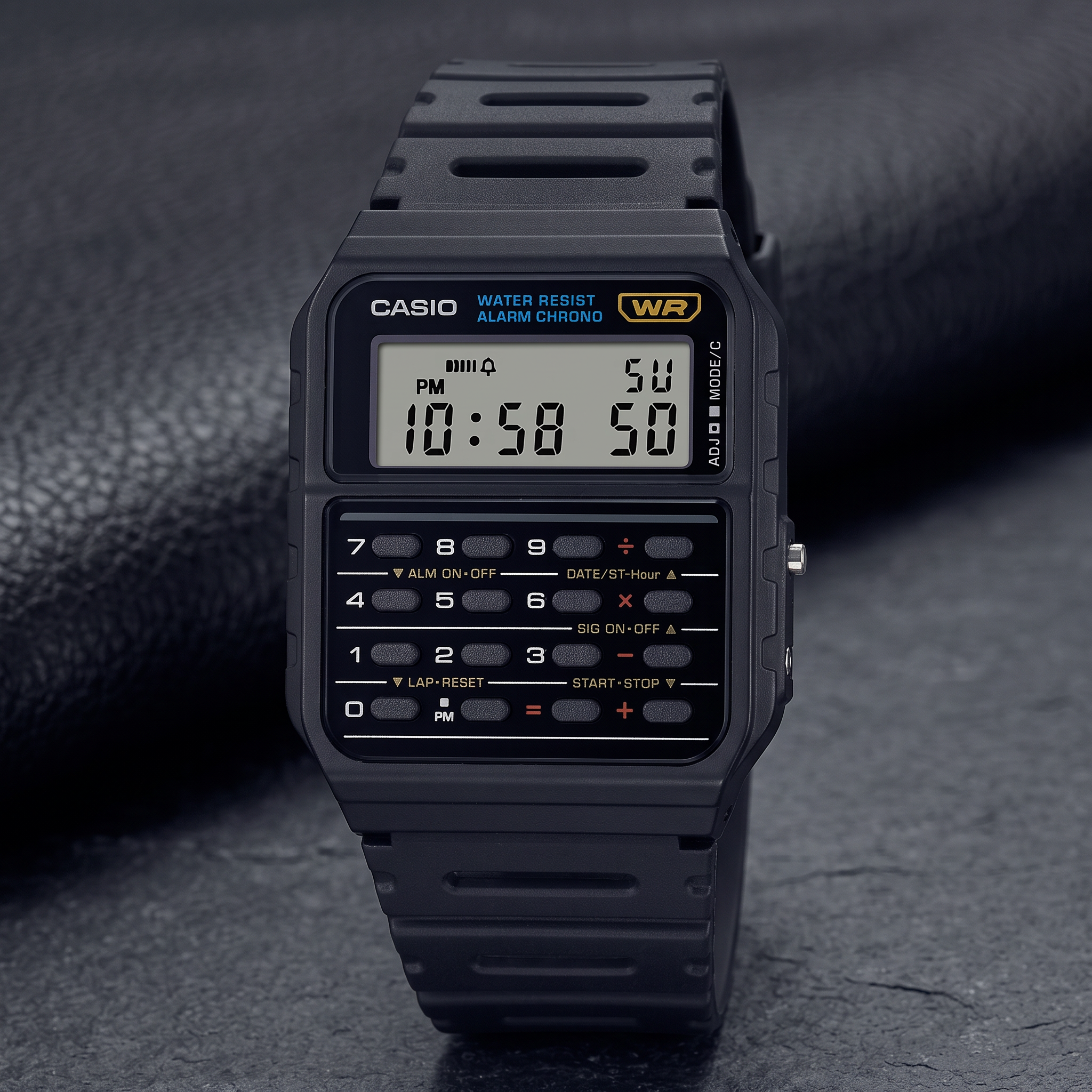 Reloj Casio CA-53W-1 Digital Negro con Calculadora – Unisex