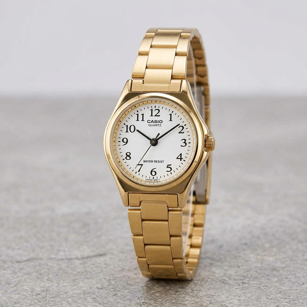 Reloj Casio LTP-1130N-7B Analógico Dorado Esfera Blanca – Dama