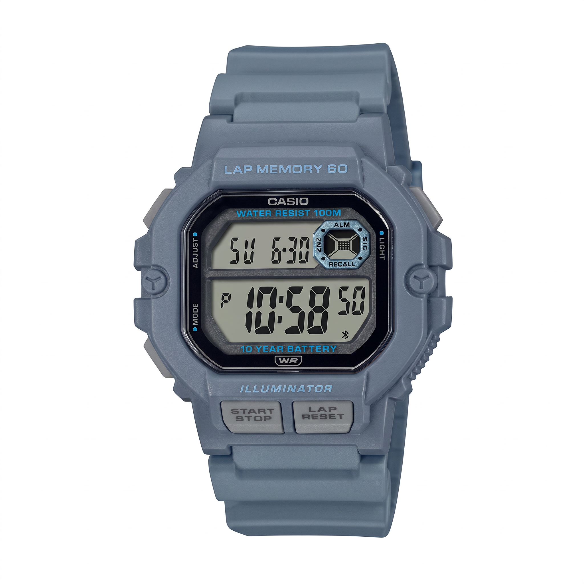 Reloj Casio WS-1400H-2AV Digital Azul 100M – Caballero