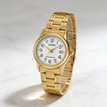 Reloj Casio LTP-V002G-7B2 Analógico Dorado Esfera Blanca – Dama