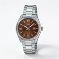 Reloj Casio LTP-1302DD-5AV Analógico Plateado Esfera Marrón – Dama