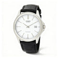 Reloj Casio MTP-1183E-7A Analógico Plateado con Correa de Cuero – Caballero