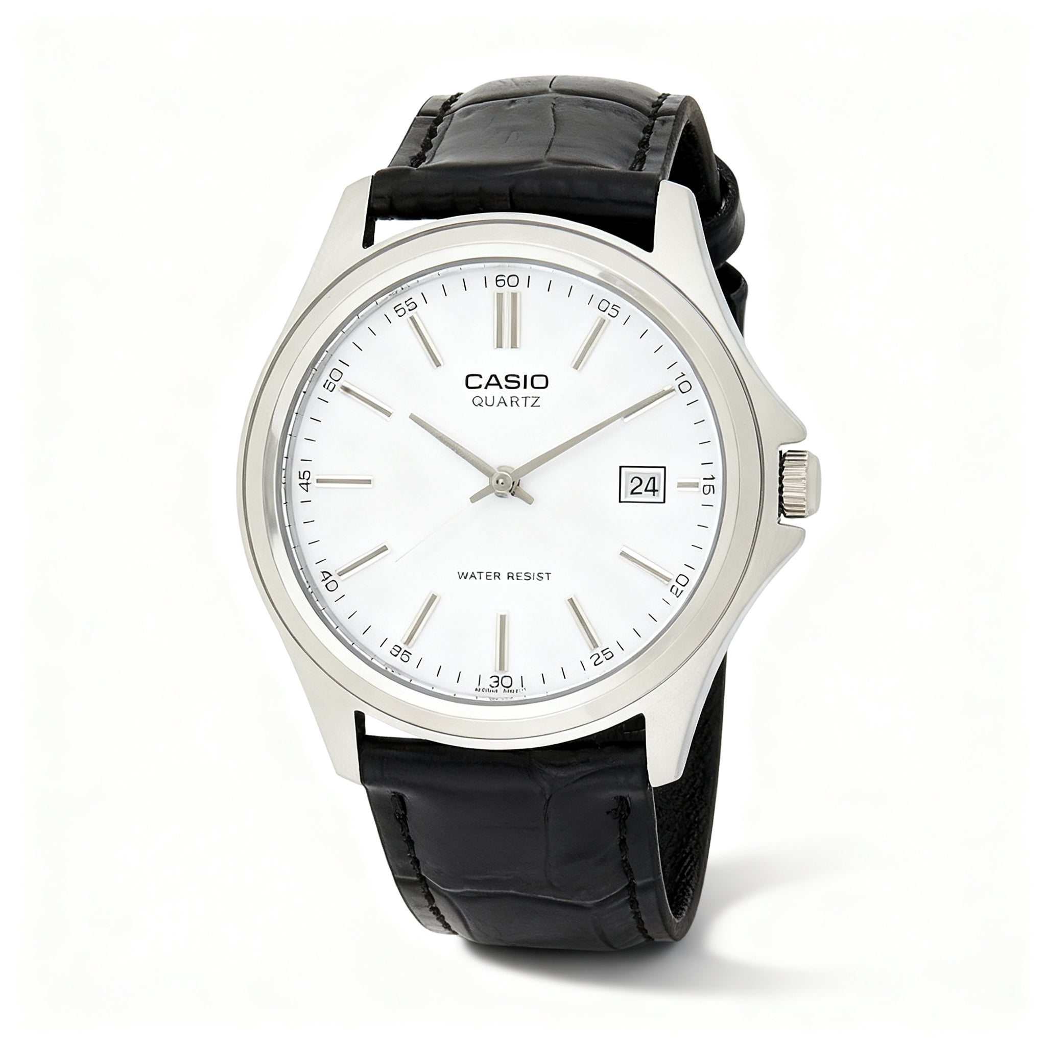 Reloj Casio MTP-1183E-7A Analógico Plateado con Correa de Cuero – Caballero
