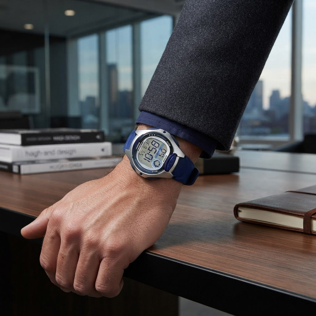 Reloj Casio LW-200-2AV Digital Azul 50M Batería 10 Años – Dama