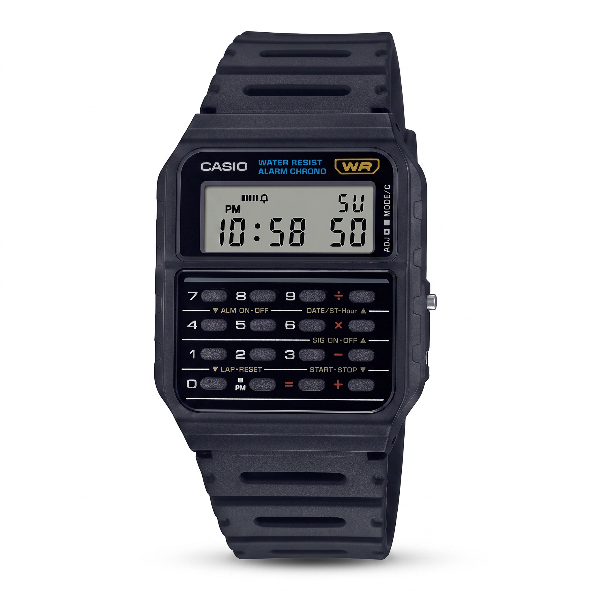 Reloj Casio CA-53W-1 Digital Negro con Calculadora – Unisex