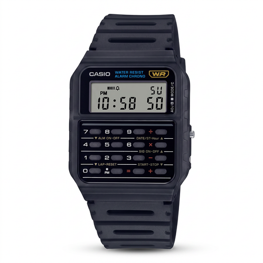 Reloj Casio CA-53W-1 Digital Negro con Calculadora – Unisex