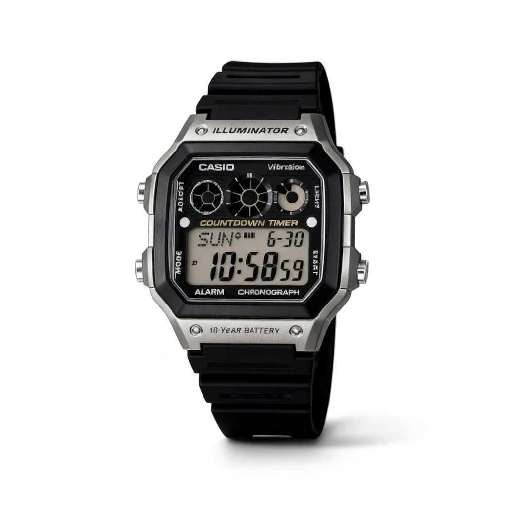 Reloj Casio AE-1300WH-8AV Digital Negro y Gris 100M – Caballero