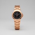 Reloj para Dama RQ'2603B RG – Oro Rosa con Esfera Negra