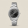 Reloj Q&Q QC07J205Y para Dama – Negro y Plateado