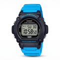 Reloj Casio W-219H-2A2V Digital Negro y Azul 50M Batería 7 Años – Caballero