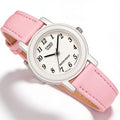 Reloj Casio LQ-139L-4B1 Analógico con Correa de Cuero Rosado – Dama