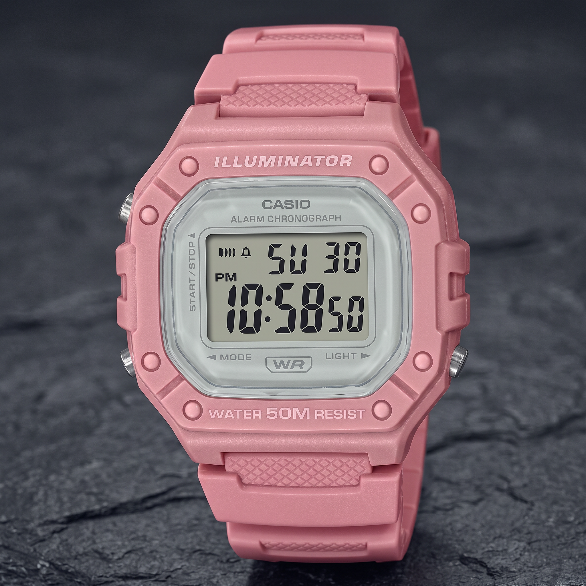 Reloj Casio W-218HC-4AV Digital Rosado 50M – Dama