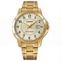 Reloj Casio LTP-V004G-9B Analógico Dorado Esfera Champaña – Dama