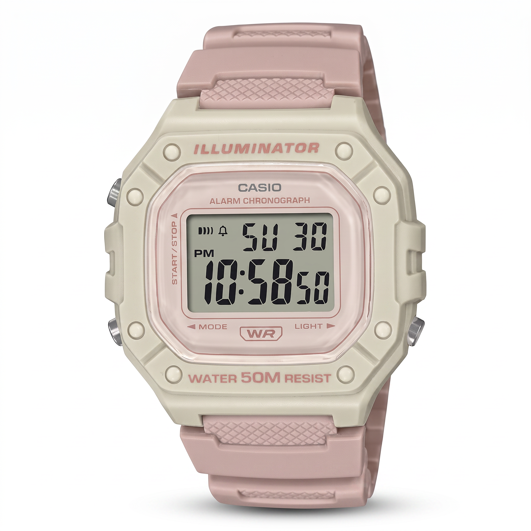 Reloj Casio W-218HC-4A2V Digital Rosado Claro 50M – Dama
