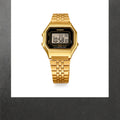 Reloj Casio Vintage LA680WGA-1 Digital Dorado Esfera Negra – Unisex