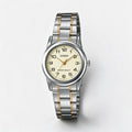 Reloj Casio LTP-V001SG-9B Analógico Bicolor Dorado y Plateado – Dama