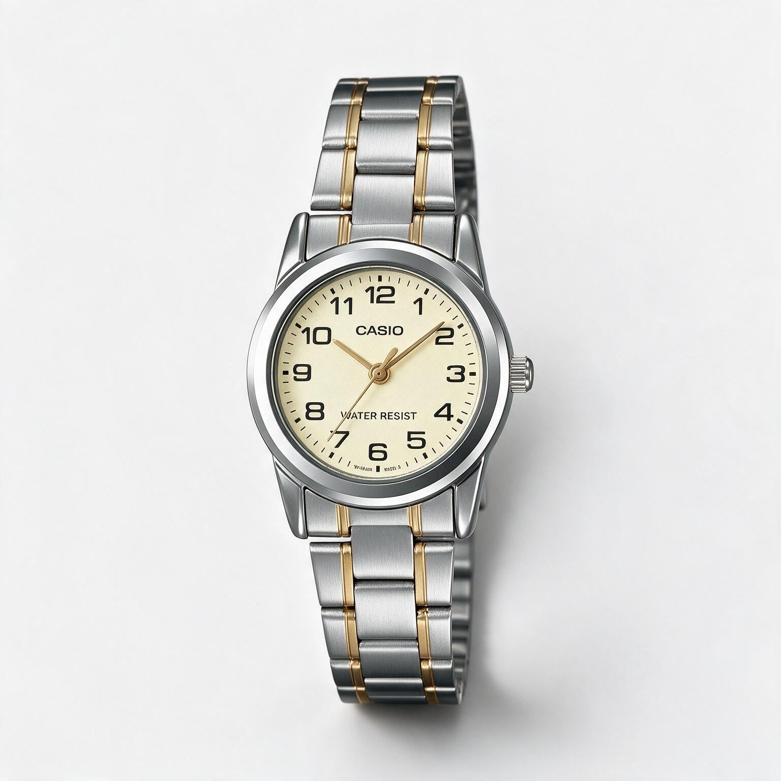Reloj Casio LTP-V001SG-9B Analógico Bicolor Dorado y Plateado – Dama
