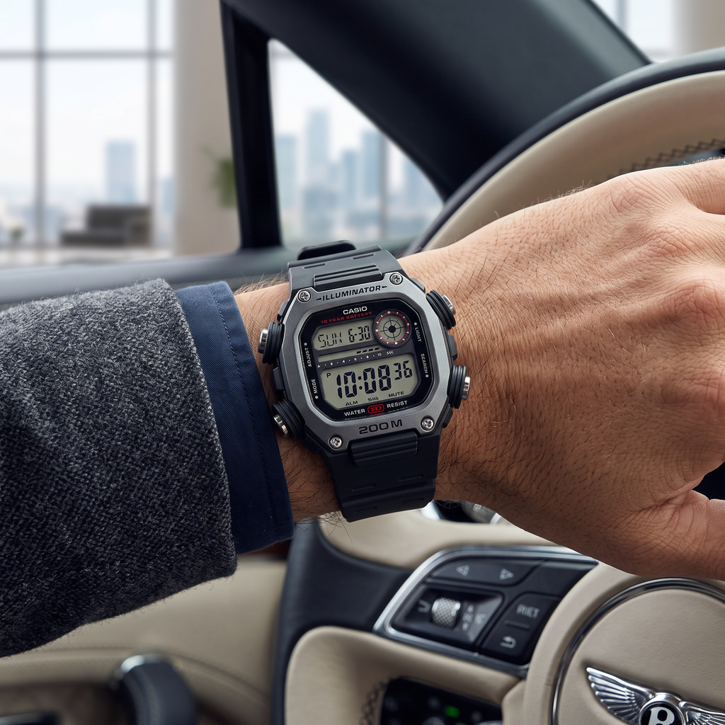 Reloj Casio DW-291H-1AV Digital Negro Hora Mundial 200M – Caballero
