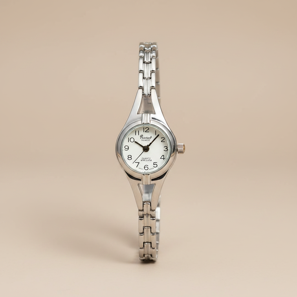 Reloj para Dama RQ'1554 IPS – Plateado con Esfera Blanca