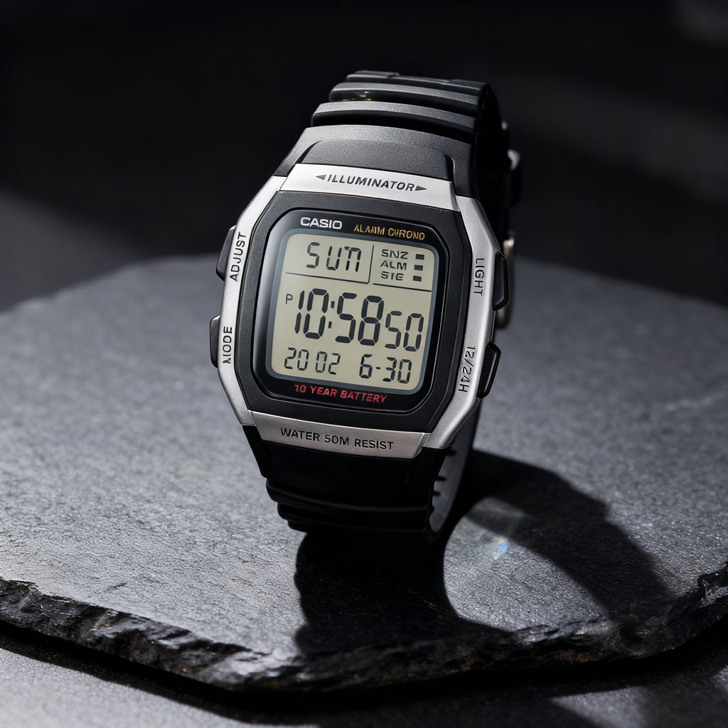 Reloj Casio W-96H-1AV Digital Negro Illuminator – Caballero