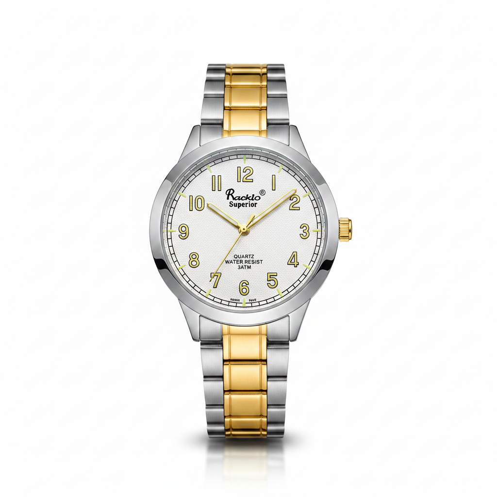 Reloj para Caballero RQ'2642 2T – Bicolor Dorado y Plateado