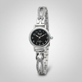 Reloj para Dama RQ'2591 IPS – Plateado con Brazalete Decorativo y Cristales