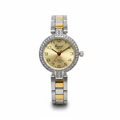 Reloj para Dama RQ'2457 2T – Bicolor con Cristales y Esfera Champagne