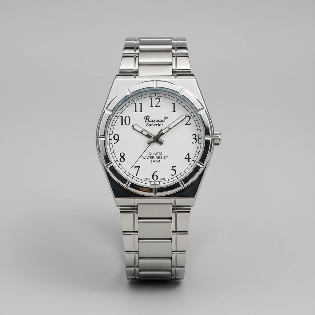 Reloj para Caballero RQ'2651 IPS – Plateado con Esfera Blanca