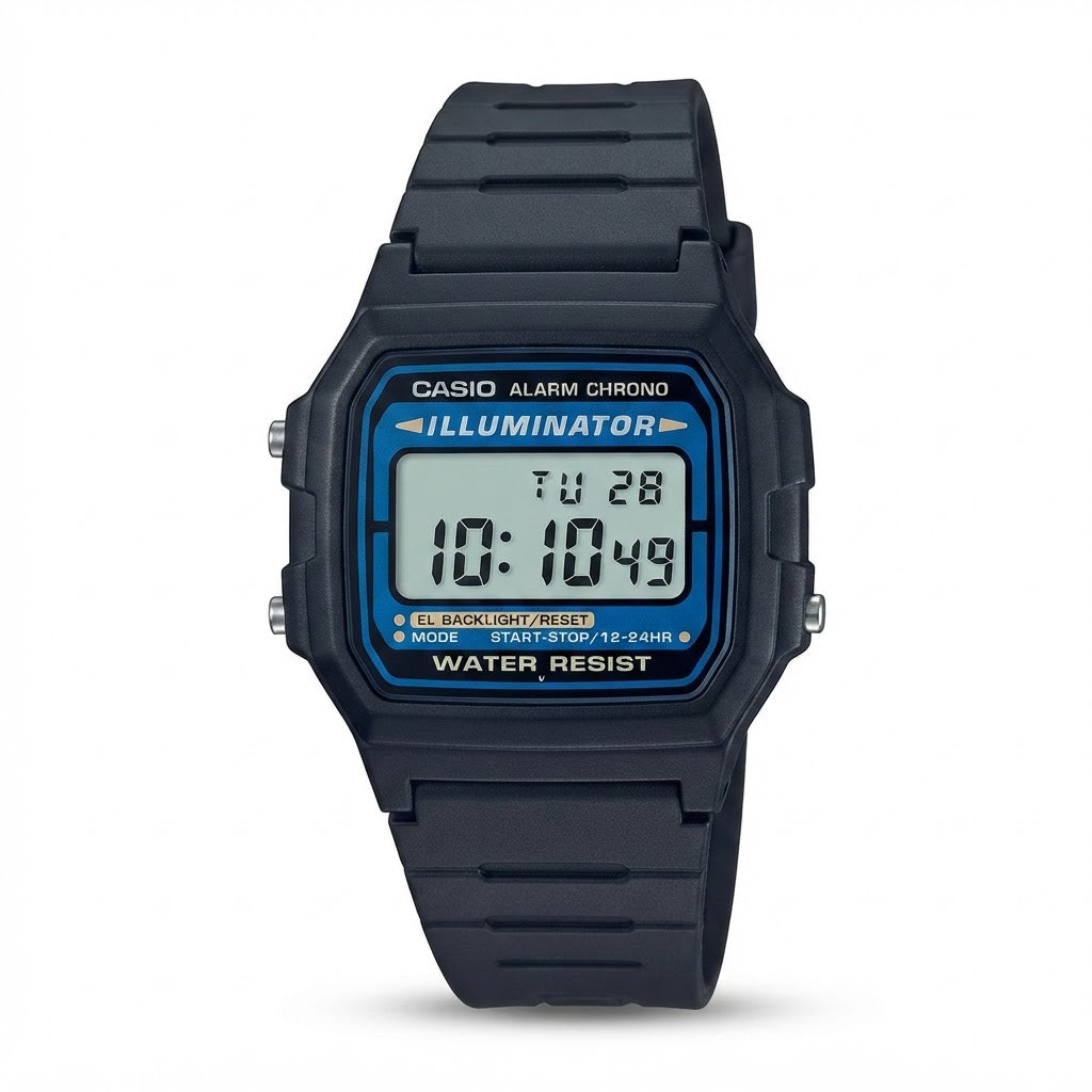Reloj Casio F-105W-1A Digital Negro Illuminator – Unisex