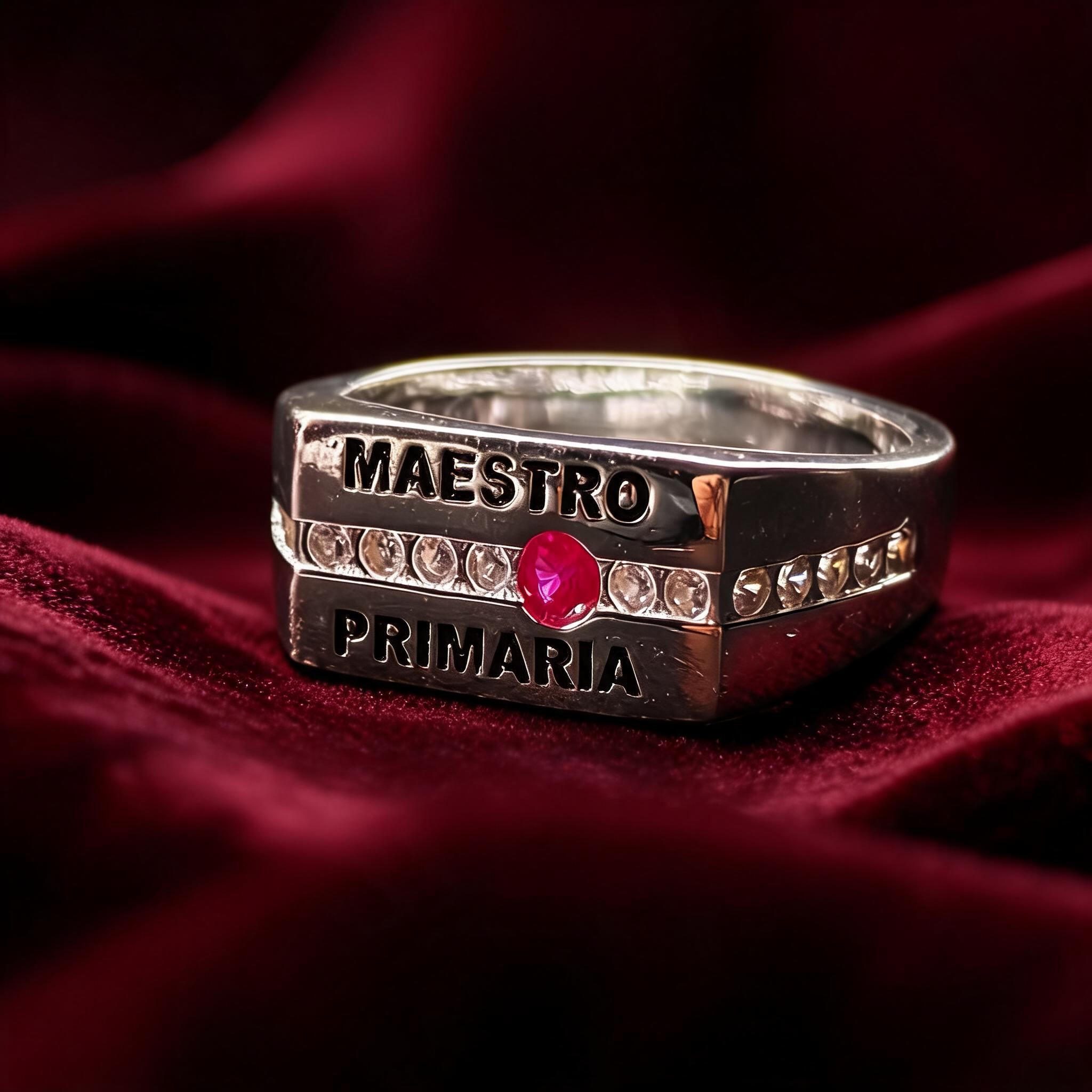 Anillo Graduación Maestr@ Primaria MP14